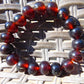 18 Gram 18 small Beads Bracelet Indonesian Cherry Red Amber 12 mm for Healing FR89