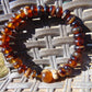 12 Gram 18 small Beads Bracelet TASBIH Indonesian Yellow Red White Amber for Healing FR92