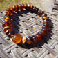 12 Gram 18 small Beads Bracelet TASBIH Indonesian Yellow Red White Amber for Healing FR92