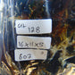 607 gram Full polished Indonesian Black Blue Amber for Healing AR128