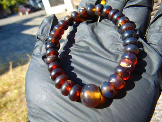 12 Gram 33 small Beads Bracelet Tasbih Indonesian White Red Blue Amber for Healing BT9