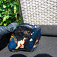 257 gram Full polished Indonesian Black Blue Amber for Healing ML75