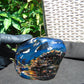 257 gram Full polished Indonesian Black Blue Amber for Healing ML75