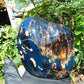 257 gram Full polished Indonesian Black Blue Amber for Healing ML75