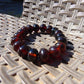 19 Gram 18 small Beads Bracelet Indonesian Cherry Red Amber 12 mm for Healing FR100