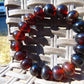 19 Gram 18 small Beads Bracelet Indonesian Cherry Red Amber 12 mm for Healing FR100