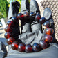 19 Gram 18 small Beads Bracelet Indonesian Cherry Red Amber 12 mm for Healing FR100