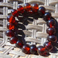 18 Gram 18 small Beads Bracelet Indonesian Cherry Red Amber for Healing FR99