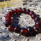 18 Gram 18 small Beads Bracelet Indonesian Cherry Red Amber for Healing FR99