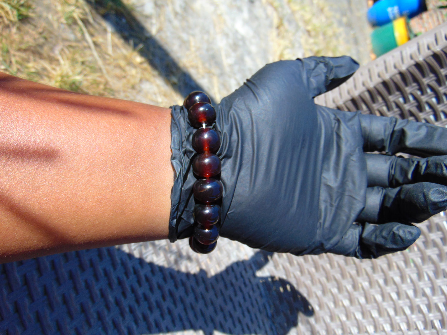 18 Gram 18 small Beads Bracelet Indonesian Cherry Red Amber for Healing FR99