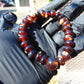 17 gr Bracelet Tasbih 33+1 Beads Indonesian White Yellow Red Bluish Amber for Healing BT5