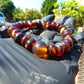 17 gr Bracelet Tasbih 33+1 Beads Indonesian White Yellow Red Bluish Amber for Healing BT5