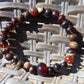 9 Gram 33 small Beads Bracelet Tasbih Indonesian Dark White Amber for Healing FR102