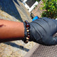 9 Gram 33 small Beads Bracelet Tasbih Indonesian Dark White Amber for Healing FR102