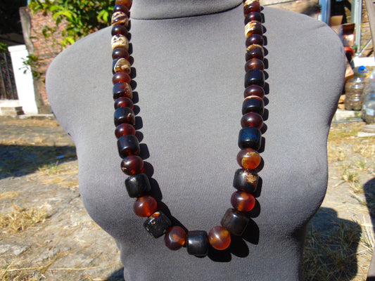 117 gr Small Beads Combination Necklace Indonesian Amber for Healing FR84
