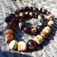 104 gr Small Beads Combination Necklace Indonesian Red White Amber for Healing FR72