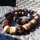 104 gr Small Beads Combination Necklace Indonesian Red White Amber for Healing FR72