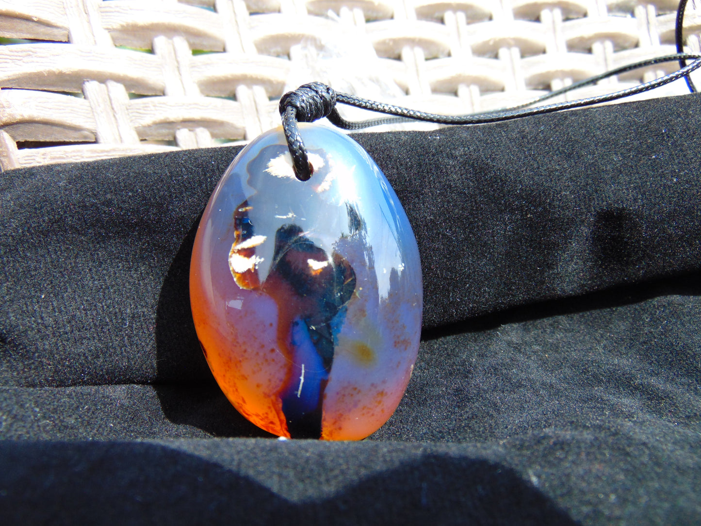 24,4 gram Pendant Indonesian Blue Amber for Healing 25N458
