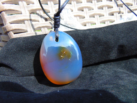 24,4 gram Pendant Indonesian Blue Amber for Healing 25N458