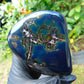 340 gram Full polished Indonesian Blue Amber for Healing AR125