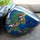 340 gram Full polished Indonesian Blue Amber for Healing AR125