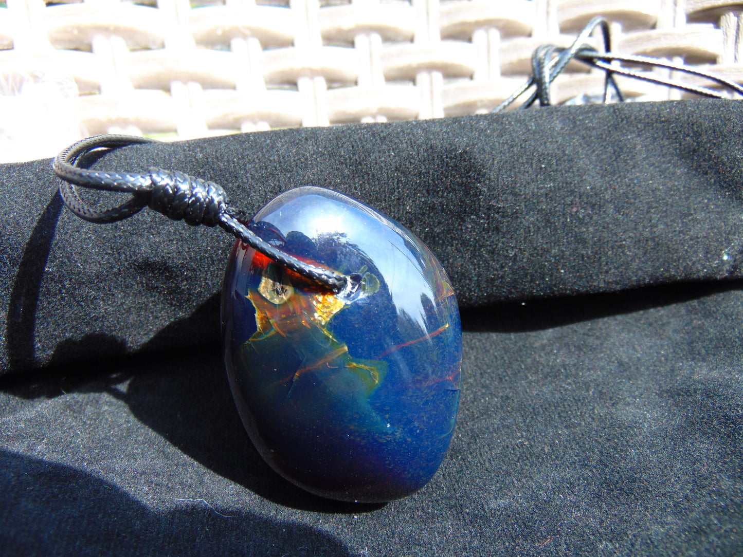 41 gram Pendant Indonesian Blue Amber for Healing 25A495