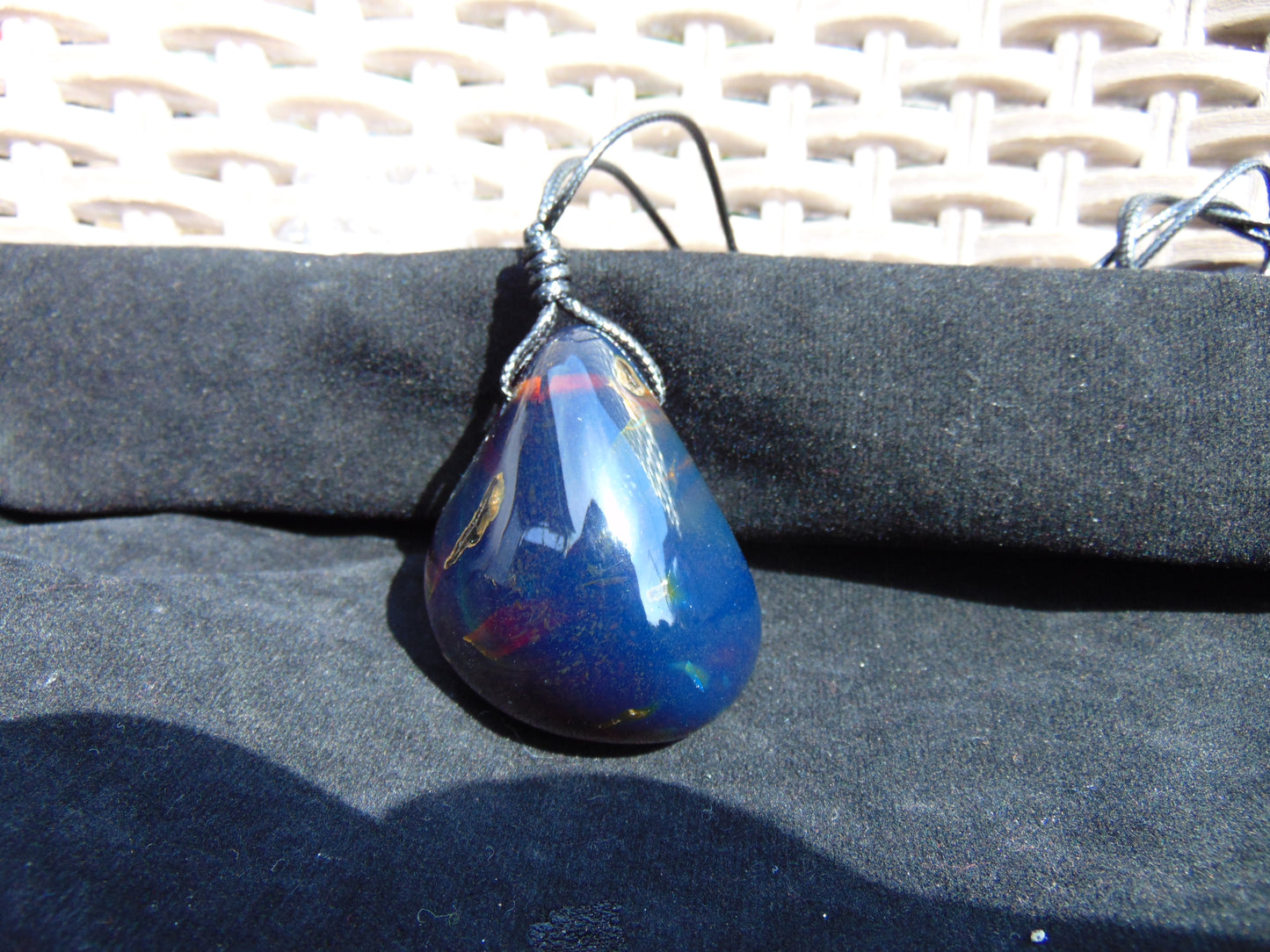 41 gram Pendant Indonesian Blue Amber for Healing 25A495