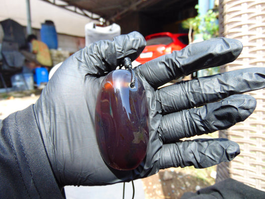 50 gram Pendant Indonesian Big Blue Amber for Healing 25A492