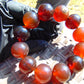 56 gram 12 Beads Mala Bracelet Indonesian Red Amber 20 mm for Healing BB4