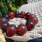 56 gram 12 Beads Mala Bracelet Indonesian Red Amber 20 mm for Healing BB4