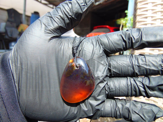 13,2 gram Pendant Indonesian Blue Amber for Healing 25N463