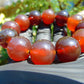 56 gram 12 Beads Mala Bracelet Indonesian Red Amber 20 mm for Healing BB4