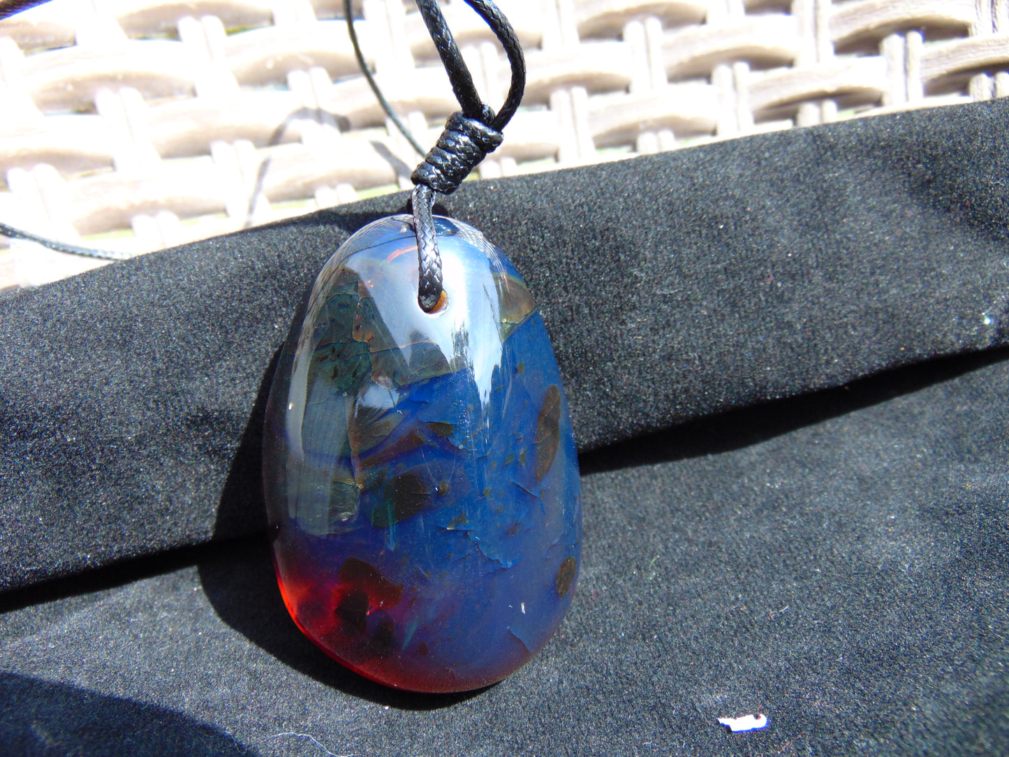 39,9 gram Pendant Indonesian Blue Amber for Healing 25N444