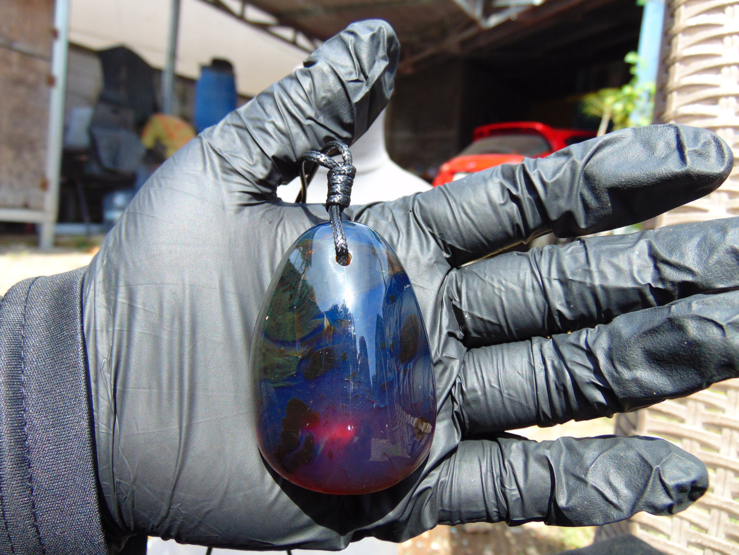 39,9 gram Pendant Indonesian Blue Amber for Healing 25N444