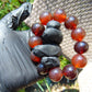56 gram 12 Beads Mala Bracelet Indonesian Red Amber 20 mm for Healing BB4
