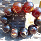 94 gram 10 Beads Mala Bracelet Indonesian Dark Red Amber 25 mm for Healing BB7
