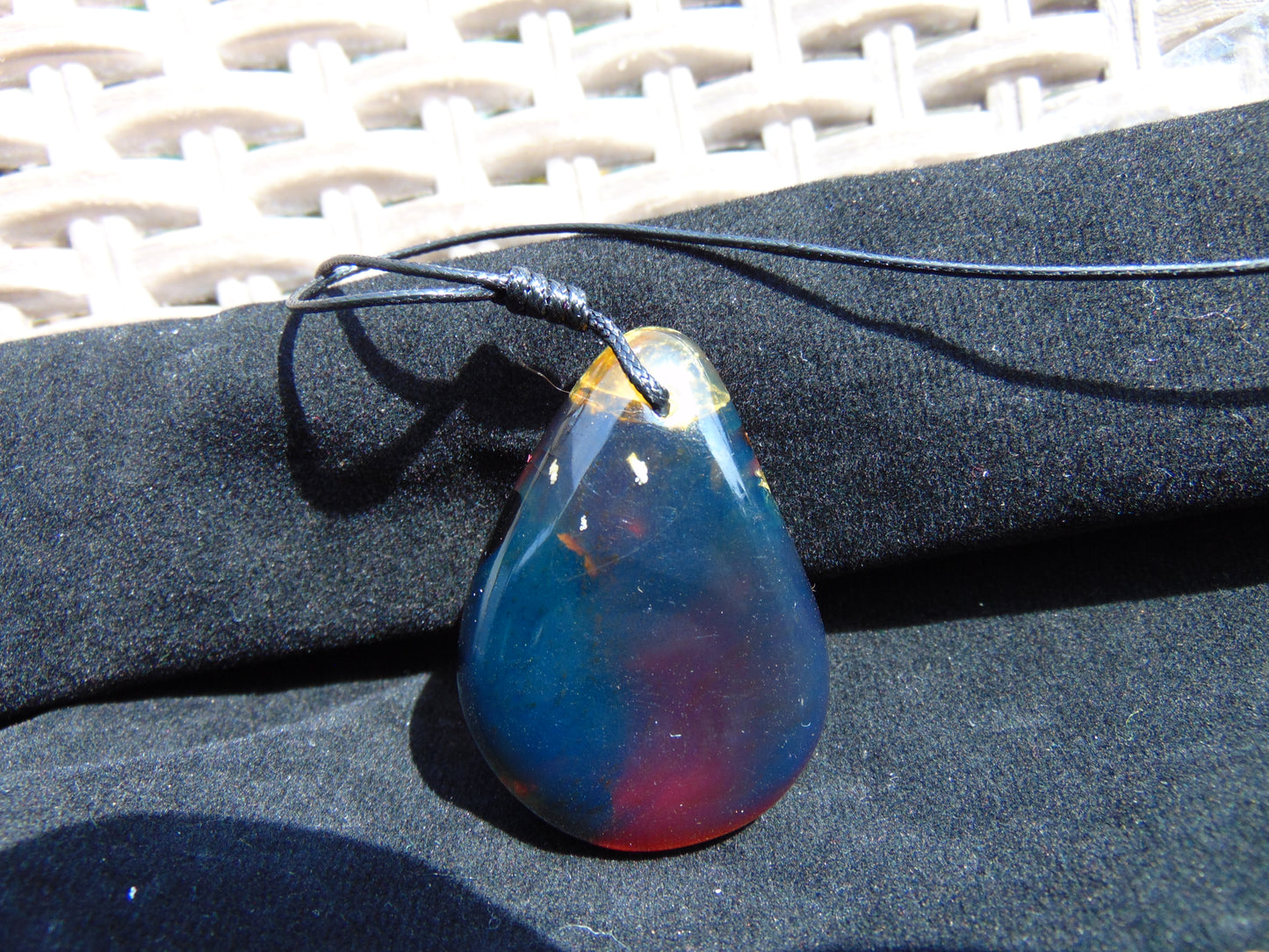 13 gram Pendant Indonesian Blue Amber for Healing PCA995