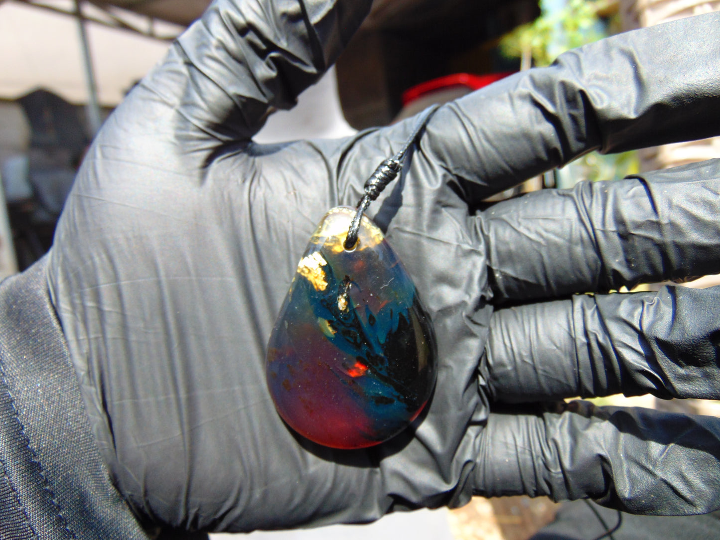 13 gram Pendant Indonesian Blue Amber for Healing PCA995
