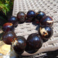 94 gram 10 Beads Mala Bracelet Indonesian Dark Red Amber 25 mm for Healing BB7