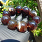 94 gram 10 Beads Mala Bracelet Indonesian Dark Red Amber 25 mm for Healing BB7