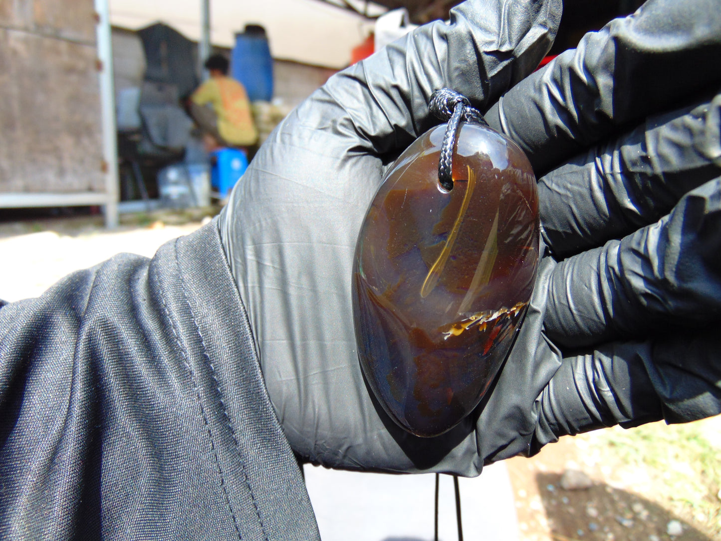 40 gram Pendant Indonesian Blue Amber for Healing 25A493