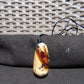 27 gr Teardrop Pendant Indonesian white Amber for Healing 25A69