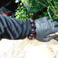 56 gram 12 Beads  Mala Bracelet Indonesian Dark Red Amber 20 mm for Healing BB9