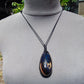 27 gr Teardrop Pendant Indonesian blue Amber for Healing 25A66