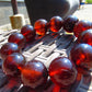 56 gram 12 Beads Mala Bracelet Indonesian Red Amber 20 mm for Healing BB8