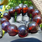 56 gram 12 Beads Mala Bracelet Indonesian Red Amber 20 mm for Healing BB8