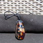 26 gr Teardrop Pendant Indonesian white Blue Amber for Healing 25Y10