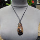 26 gr Teardrop Pendant Indonesian white Blue Amber for Healing 25Y10