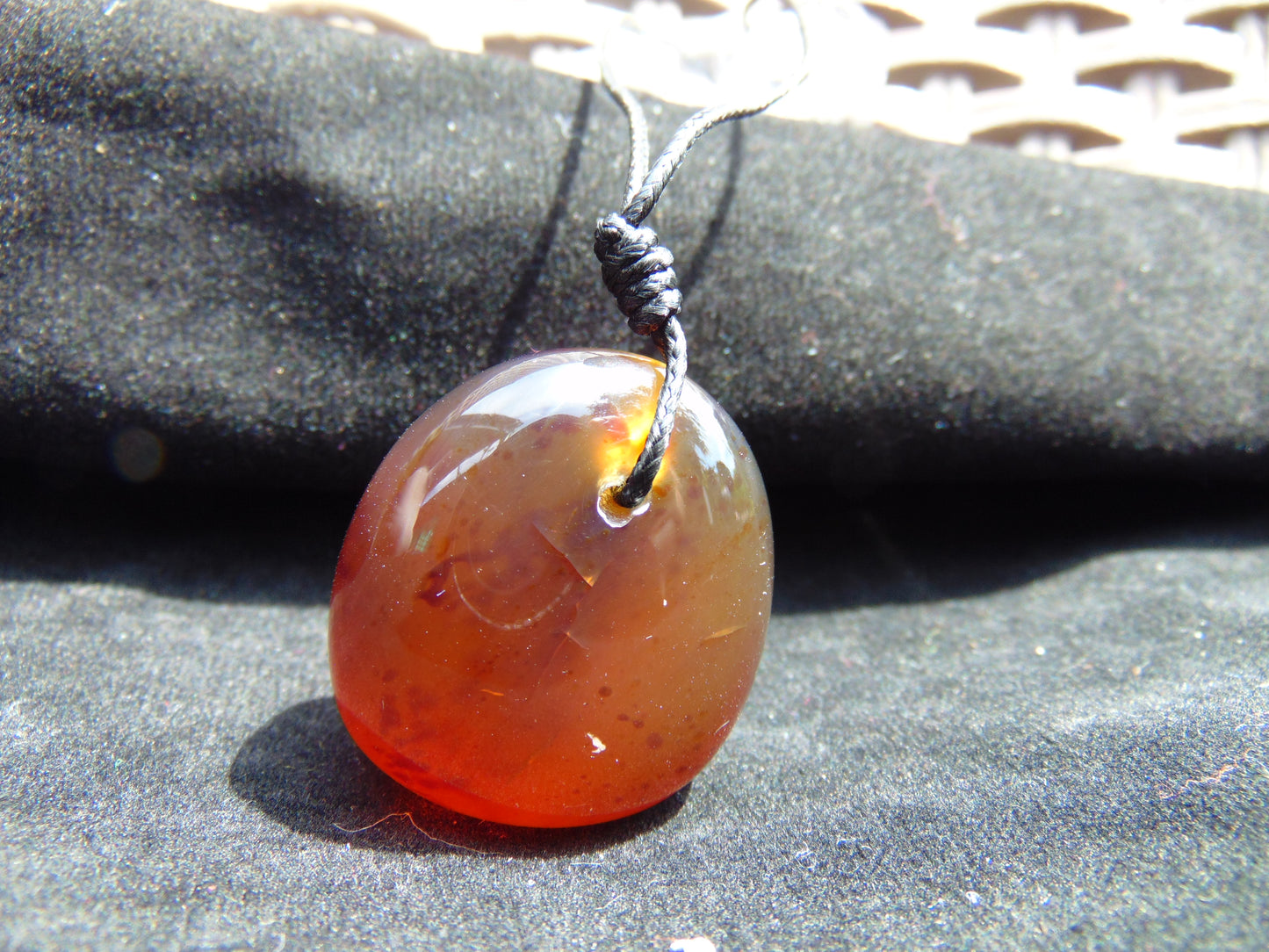 11.7 gram Pendant Indonesian Crystal Amber for Healing 25N461