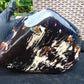 1658 gr Full Polished 20x18x7 mm Indonesia Black Blue Amber for Healing AR217